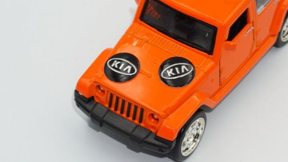 Kia Oto Anahtar 3M Metal Alaşım Logo 2Li Set - 6