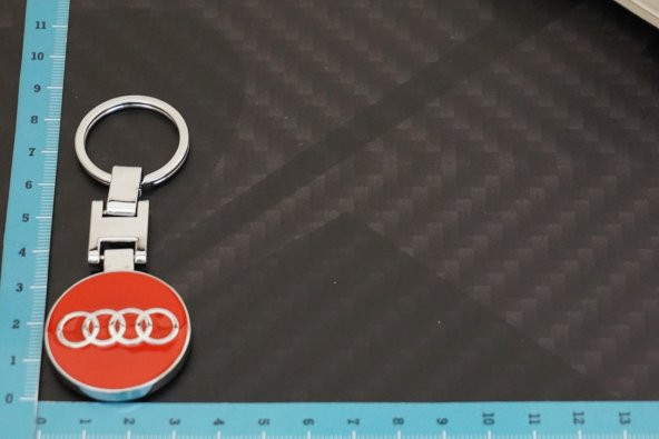 Audi Logo Krom Metal Çift Yön Anahtarlık - 5