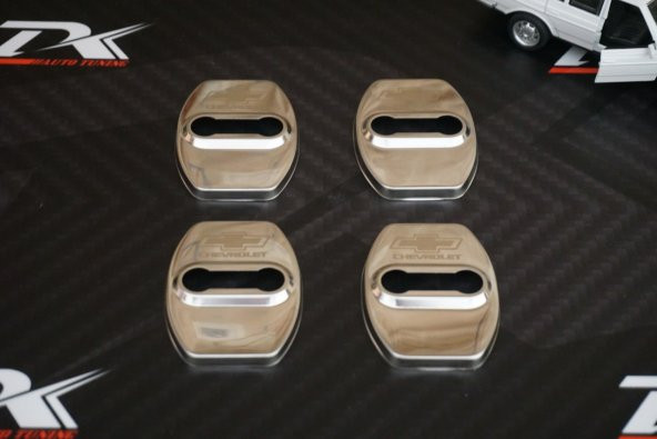 Chevrolet Krom Metal 3M Kapı Kilidi Logo 4 Lü Set - Resim 3