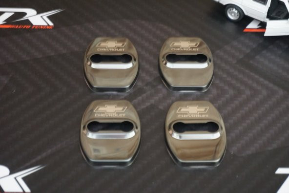 Chevrolet Krom Metal 3M Kapı Kilidi Logo 4 Lü Set - Resim 4