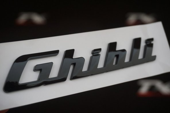 Maserati Ghibli Bagaj Kapağı Yazı Logo Orjinal Ürün - 2