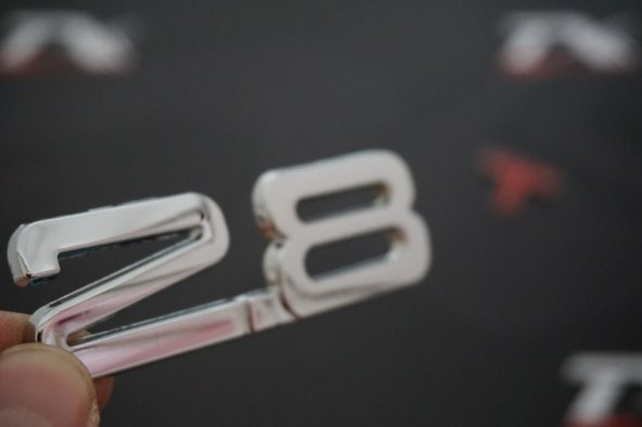 Audi 2.8 T Bagaj Krom Metal 3M 3D Yazı Logo Orjinal ürün