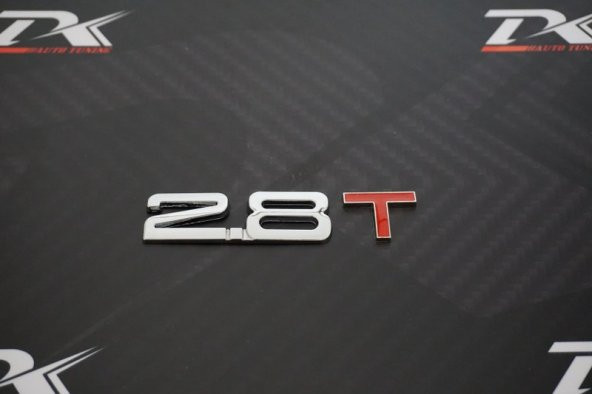 Audi 2.8 T Bagaj Krom Metal 3M 3D Yazı Logo Orjinal ürün - 2