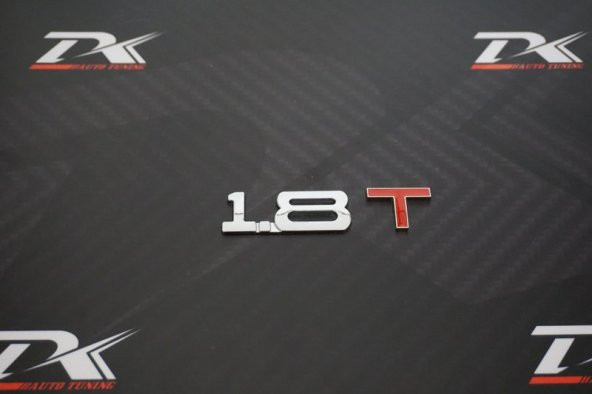 Audi 1.8 T Bagaj Krom Metal 3M 3D Yazı Logo Orjinal ürün - 4