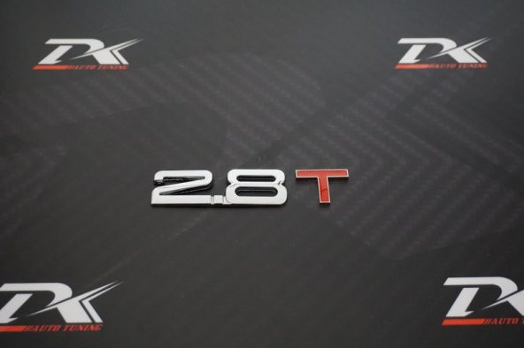 Audi 2.8 T Bagaj Krom Metal 3M 3D Yazı Logo Orjinal ürün - 4