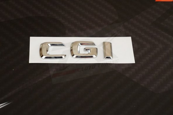 CGİ Bagaj Krom ABS Orjinal Yazı Logo - 3