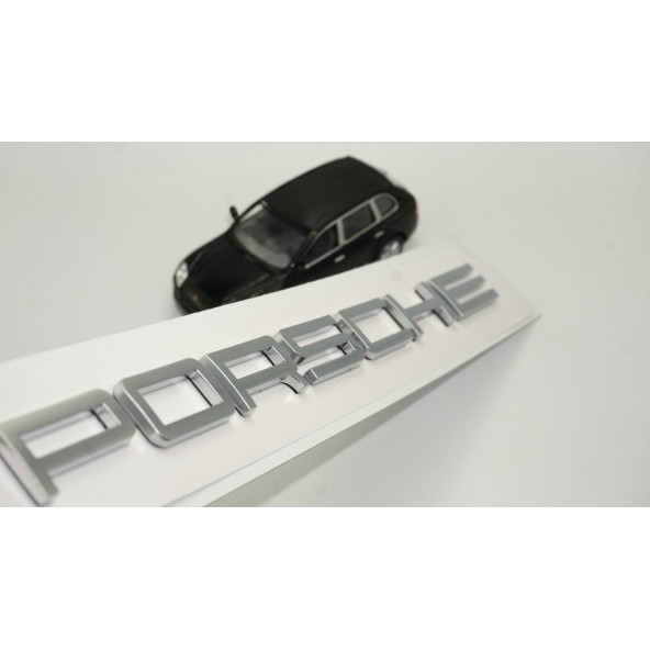 Porsche Bagaj Yazı Logo Mat Krom Renk Orjinal Ürün
