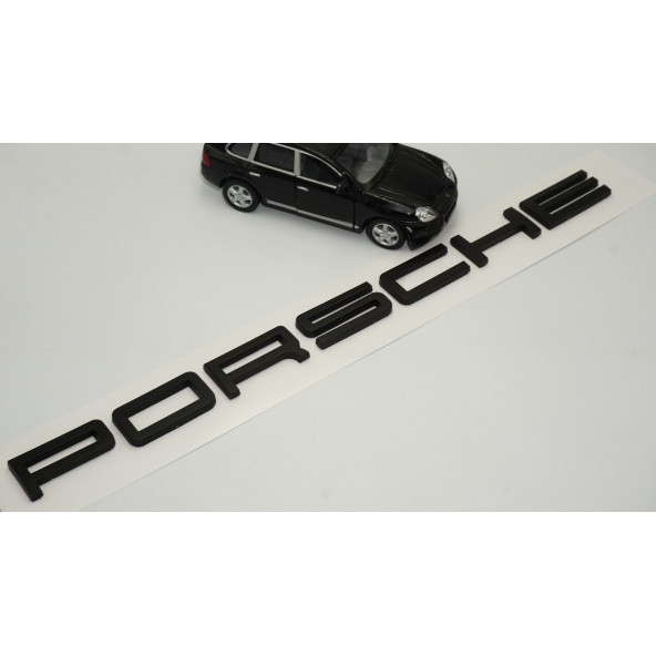 Porsche Bagaj Yazı Logo Siyah Renk Orjinal Ürün - 2