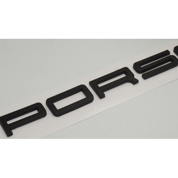 Porsche Bagaj Yazı Logo Siyah Renk Orjinal Ürün - 3
