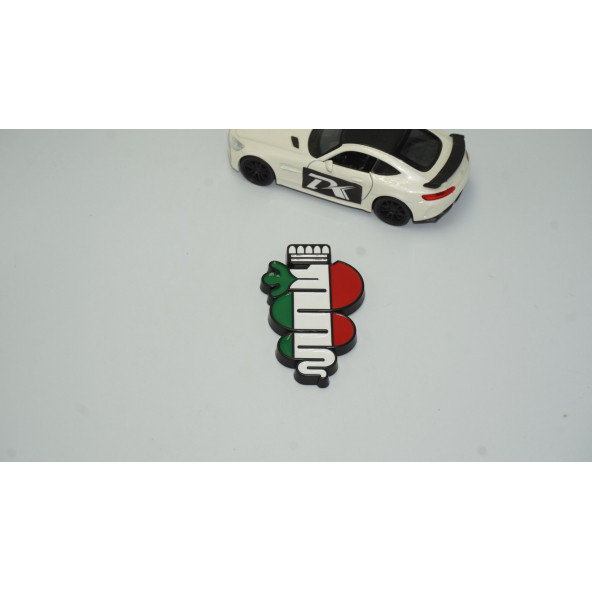 Alfa Romeo Bagaj 3M 3D Krom Metal Snake Logo - 2
