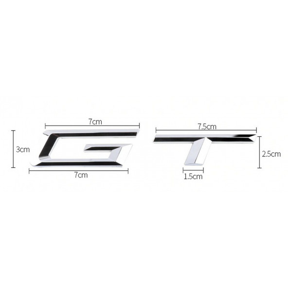 Bmw GT GranTurismo Bagaj Krom ABS 3M 3D Yazı Logo - 8