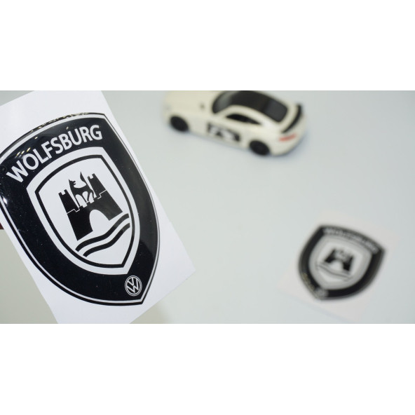 DK Tuning Volkswagen Wolfsburg Edition Logo 3D Damla Silikon Kelebek Cam Logo Amblem Arma Seti