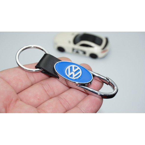 DK Tuning Volkswagen Logo Deri Metal Anahtarlık
