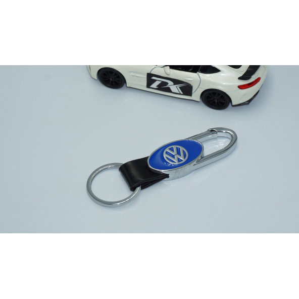 DK Tuning Volkswagen Logo Deri Metal Anahtarlık - 2