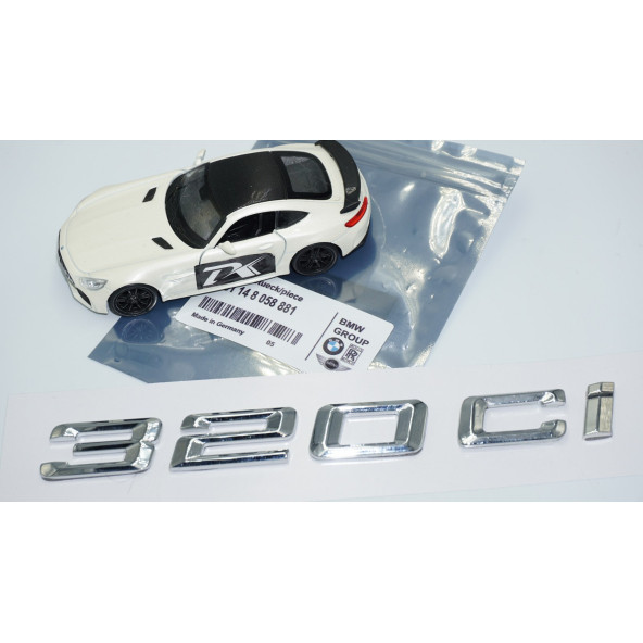 DK Tuning 320Ci Bagaj Krom Metal 3M 3D Yazı Logo Bmw İle Uyumlu - Resim 5