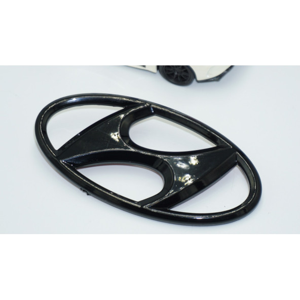 DK Tuning Accent Parlak Siyah Ön Panjur Logo Hyundai İle Uyumlu - 3