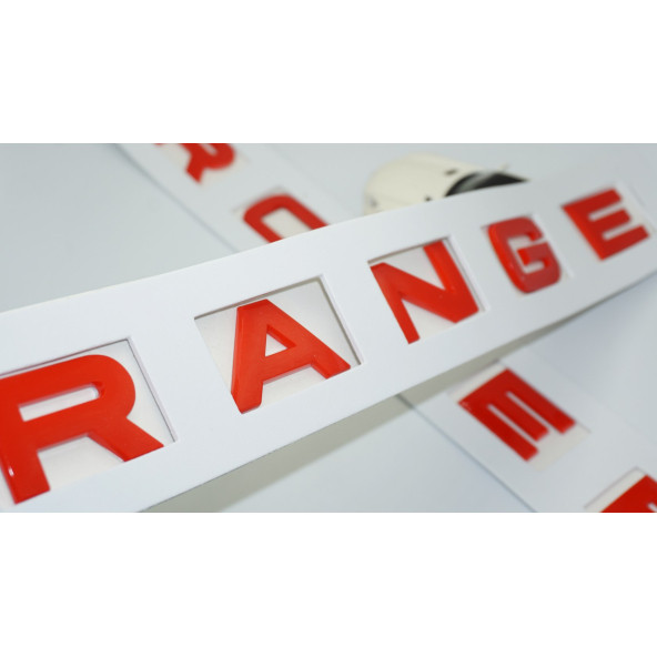 DK Tuning Land Rover Range Rover Kaput Ve Bagaj Kırmızı Yazı Logo