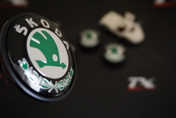 Skoda Orjinal Jant Göbek Kapağı Seti 65mm - 1