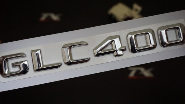 GLC400 Bagaj Krom Metal 3M 3D Yazı Logo
