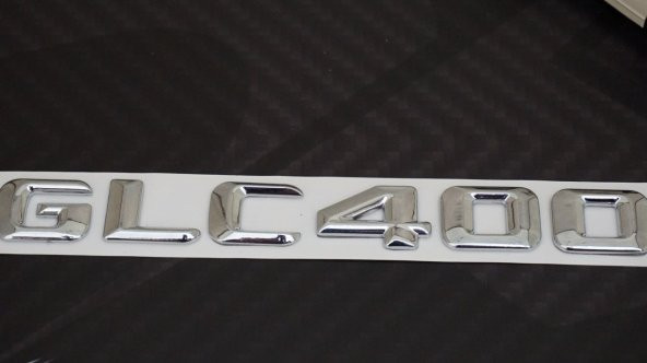 GLC400 Bagaj Krom Metal 3M 3D Yazı Logo - 4