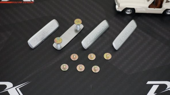 Peugeot Logo Krom Metal Paspas Vidalı Logo 4 Lü Set - 5