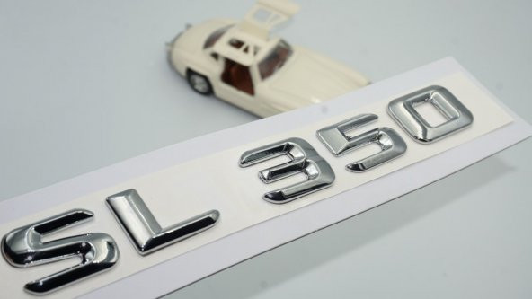 SL 350 Bagaj Krom Metal 3M 3D Yazı Logo ürün görseli