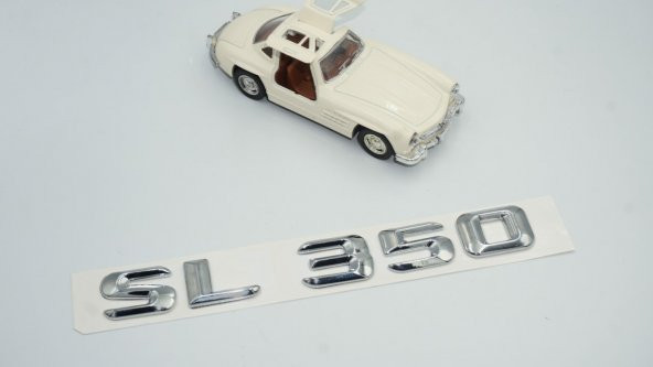 SL 350 Bagaj Krom Metal 3M 3D Yazı Logo - Resim 2