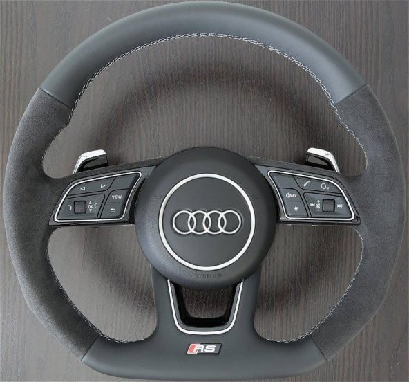 Audi RS Direksiyon Alüminyum Alaşımlı 3M 3D Sticker Logo 2Li Set - 3