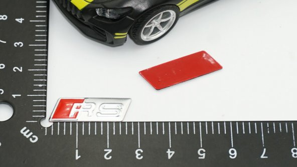 Audi RS Direksiyon Alüminyum Alaşımlı 3M 3D Sticker Logo 2Li Set - 5