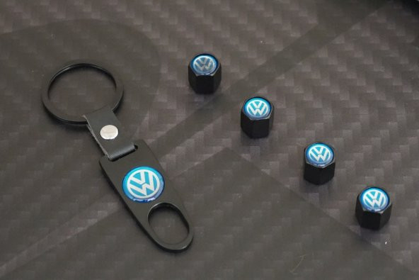 Volkswagen Logo Anahtarlık Sibop Kapağı Seti - 3