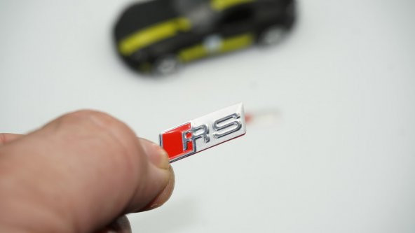 Audi RS Direksiyon Alüminyum Alaşımlı 3M 3D Sticker Logo 2Li Set