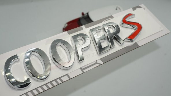 Mini Cooper S Logo Krom ABS Bagaj 3M 3D Yazı Amblem