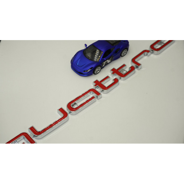 Audi Quattro Ön ızgara Altı Büyük Yazı Logo 42cm - 4