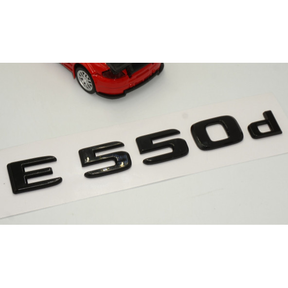 E 550d Bagaj Parlak Siyah ABS 3M 3D Yazı Logo - Resim 3