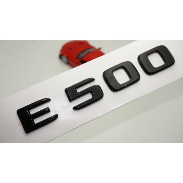 E 500 Bagaj Parlak Siyah ABS 3M 3D Yazı Logo