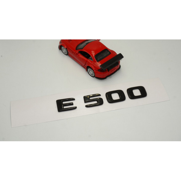 E 500 Bagaj Parlak Siyah ABS 3M 3D Yazı Logo - 2