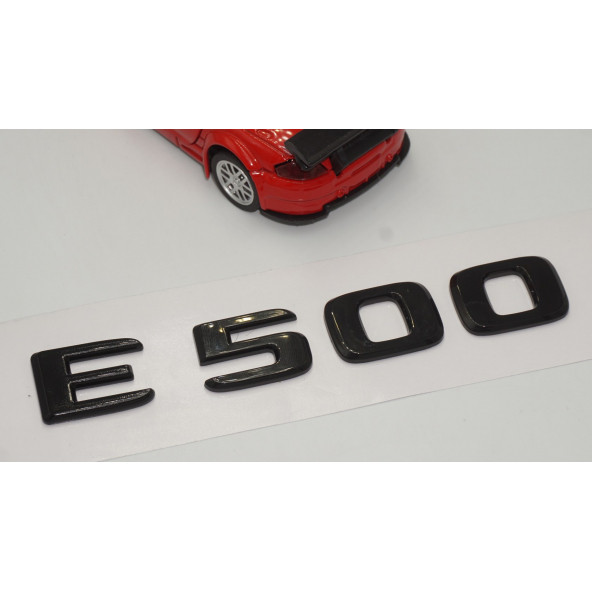 E 500 Bagaj Parlak Siyah ABS 3M 3D Yazı Logo - 3