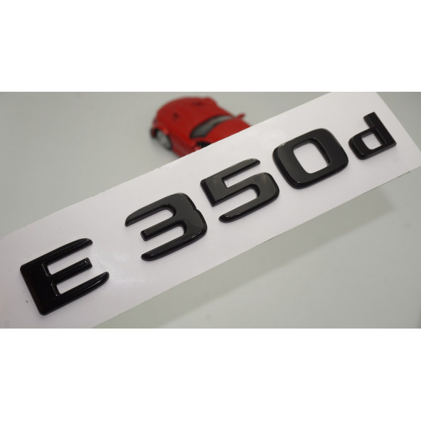 E 350d Bagaj Parlak Siyah ABS 3M 3D Yazı Logo