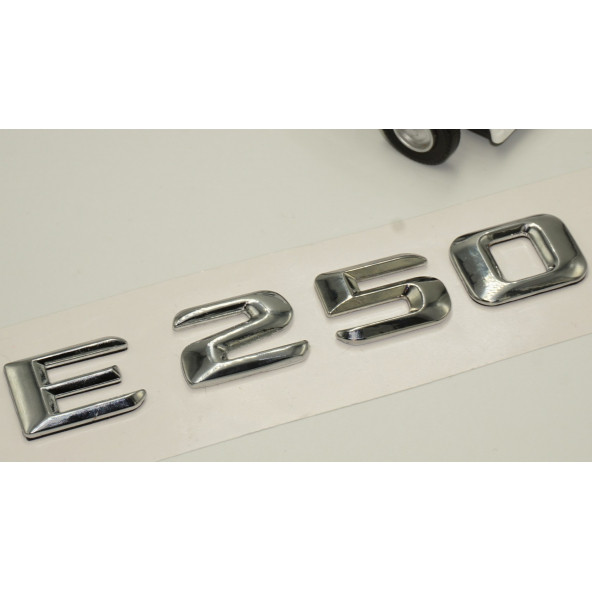 E250 Bagaj Krom Metal 3M 3D Yazı Logo - 3