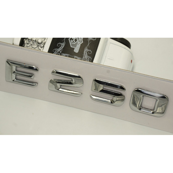 E250 Bagaj Krom Metal 3M 3D Yazı Logo - 4