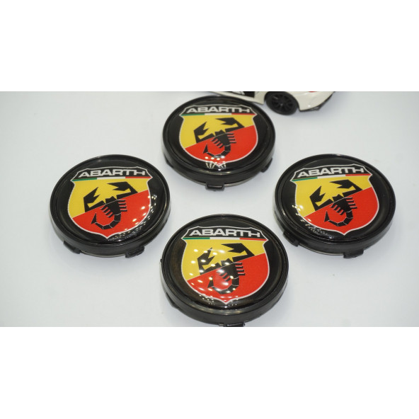 Fiat Abarth Jant Göbeği Kapak Seti 60mm - 3