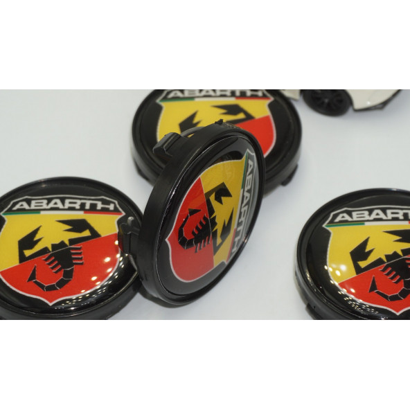 Fiat Abarth Jant Göbeği Kapak Seti 60mm - 4
