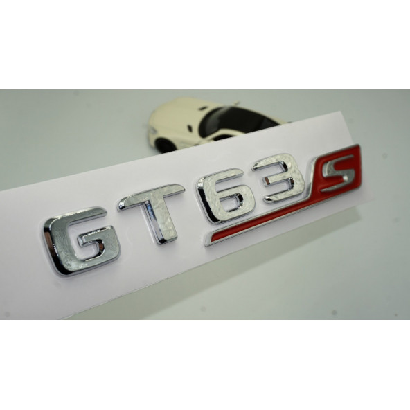 DK Benz GT 63S Bagaj Kırmızı Krom ABS 3M 3D Yazı Logo