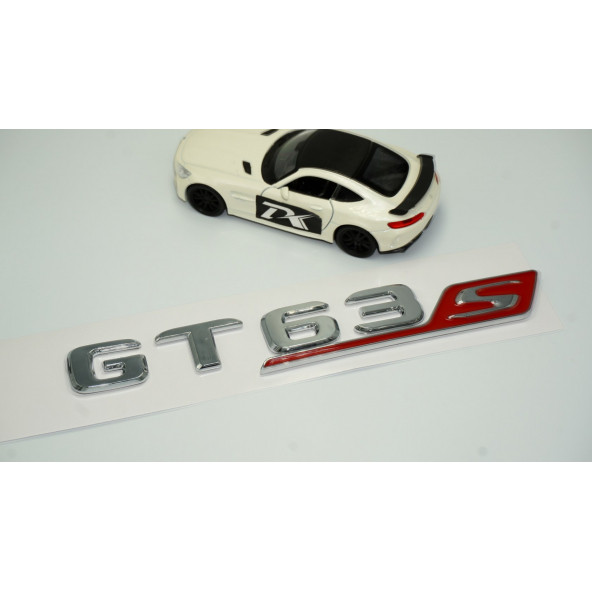 DK Benz GT 63S Bagaj Kırmızı Krom ABS 3M 3D Yazı Logo - 2