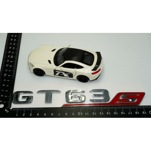 DK Benz GT 63S Bagaj Kırmızı Krom ABS 3M 3D Yazı Logo - 4