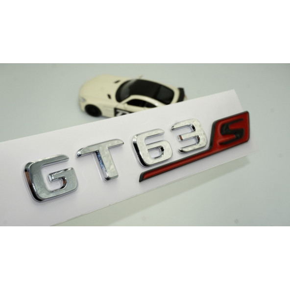 DK Benz GT 63S Bagaj Krom Kırmızı ABS 3M 3D Yazı Logo