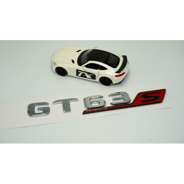 DK Benz GT 63S Bagaj Krom Kırmızı ABS 3M 3D Yazı Logo - 2