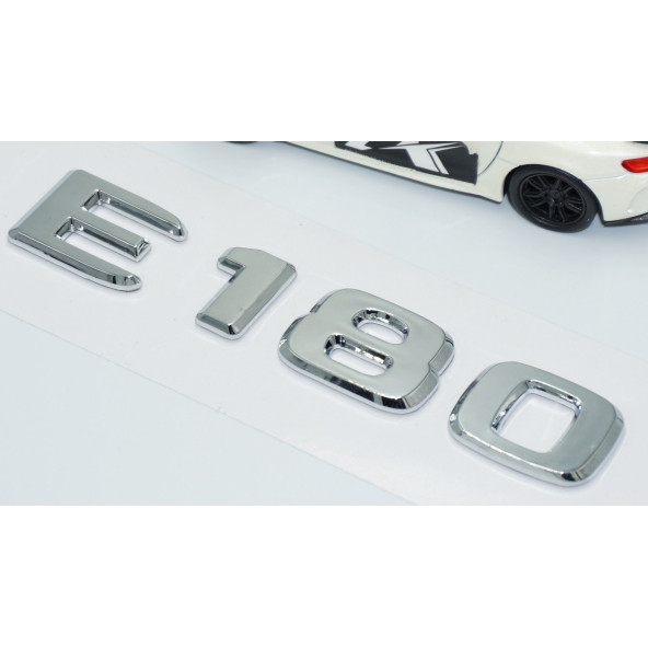 DK Tuning E180 Bagaj Krom ABS 3M 3D Yazı Logo Benz İle Uyumlu - Resim 3
