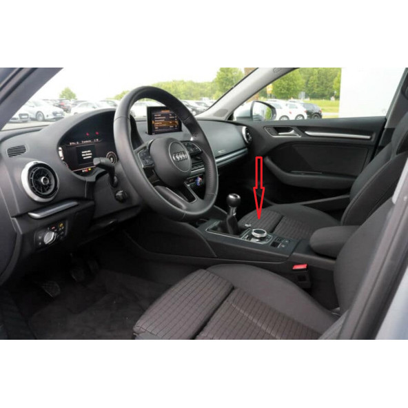 Audi A3 S Line Navigasyon İ-Drive Düğme Krom Metal Kaplaması - 4