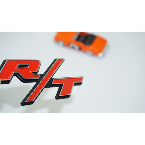 DK Tuning Dodge Challenger RT Logo Bagaj 3D Kırmızı Logo Amblem